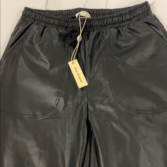Max Studio Faux Leather Pants - Picture 6 of 7